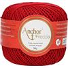 Anchor Freccia Stärke 6 4771006-00047 - Filato per uncinetto, 100% cotone rosso