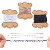 Craftdady Cordoncino elastico da 30 m, 1 mm, filo elastico per lavori artigianali, perline, colore bianco nero, arcobaleno, per la creazione di bracciali, collane e gioielli