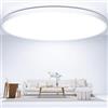 OUILA Ø40CM Plafoniera LED Soffitto 6500K, 36W Lampadario Camera da Letto | 3600LM Moderna Bagno IP44 per Cucina, Balcone, Soggiorno, Corridoio, Ufficio