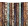 A.Monamour Arazzo da Parete Grande Trama Di Sfondo In Legno Retrò Telo Arazzi Tappezzeria Decorazione da Parete per Soggiorno Camera da Letto Dormitorio 102x153cm