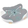 Dreamhigh® Cuscino Cervicale Ortopedico 2 in 1 Memory Foam | Supporto ergonomico per alleviare i dolori, per dormienti laterali, supini e proni, 58x37cm con altezza regolabile 14/11cm