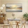 HCXPPSU Quadro astratto su tela con paesaggio marino, stampa su tela, poster decorativo per soggiorno e camera da letto (70x140 cm/senza cornice)