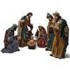 Joy Christmas Set Nativita' 28 cm 8 Pezzi in Resina, 49587
