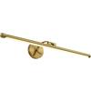 LYOUAE Lampada da Specchio Bagno Vintage Applique da parete for bagno in ottone anticato, lampada da toeletta a LED dimmerabile color oro, braccio regolabile, lampade da specchio for bagno, lampada da parete