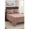 Corredocasa Completo Letto Lenzuola in Pile Tinta Unita, Made in Italy - Set Morbido e Caldo per l'Inverno con Federe Incluse - Alta qualità e Comfort, Facile da Lavare (Rosa, Una Piazza e Mezzo)