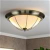 Licht-Erlebnisse Lampada da soffitto o parete in stile orientale, plafoniera rotonda, 2x attacco E27, 230V Art Nouveau