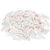 PATIKIL 120Pcs Spille Di Sicurezza 22mm Spille Autoadesive Bar Bianco | Spille Distintivo Spille Etichetta Nome, Con Strisce Adesive Piatte, Per Vestiti DIY Crafts