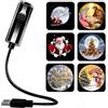 Generic Proiettore natalizio HD Plug and Play con 6 scene festive, luce proiettore | Proiettore natalizio per interni, proiettore olografico 5D, regolabile a 360°, lampada da soffitto USB per camera da letto