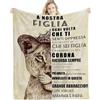 ZQYMM Coperta Personalizzata per Figlia - Regalo Compleanno e Natale, Idee Regalo in Flanella per Donne