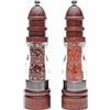 IWENZHKPA Macina Pepe Agitatori per Sale E Pepe, Ruvidità Regolabile, Set per Macina in Legno Acrilico E Sale(2pc)