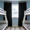 CHBIN Tende Moderne a Vela 65 x 140 cm Termiche Isolanti, Morbide, Ideali, Anti-Rumore Voile Tenda Finestra Interno Salotto 1 Pezzi per Soggiorno, Cameretta Bambini, Camera, Nero