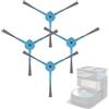theoutlettablet Roboparts Ricambi compatibili con Cecotec Conga Z100 20000Pa. Ricambio 4 spazzole laterali