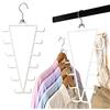 Flkiglm Appendiabiti Organizer Doppia Faccia Armadio Rastrelliera portaoggetti | Appendiabiti verticale accessori armadio Per cappelli cravatte scialli cinture borse camicie pantaloni