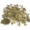 LolliBeads - Set di ingranaggi di orologi, in metallo anticato, stile steampunk Kits300pcs BronzeSilver-Charm-Kits-300pcs