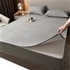 ELYSYSRL Coprimaterasso con Cerniera Fodera Materasso Matrimoniale/Singolo 160x190/200 Personalizzabile Copri Proteggi Materasso Trapuntato Lavabile Imbottito Lenzuolo(Grigio,80x190+10cm)