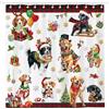 Arquiel Tenda Doccia, Natale Canis Lavabile 182X182 Cm Poliestere Impermeabile Tenda Vasca Da Bagno Decoration Con Occhielli E 12 Ganci