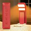 Gritin Gen 3 Luce per Lettura Libri a Letto-2 Sorgenti Luminose, 5 Colori | 14 LED Full Spettro per Occhi,5 Luminosità,3 Modi Luce,650mAh Lunga Durata,Ricaricabile Lampada a Lettori-Rosso