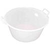 Stefanplast Bacinella Tonda in Politene, Bianca, Cm 40, Polyethylene