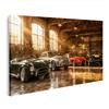 islandburner Quadro su tela con auto sportive classiche leggendarie, stampa artistica per gli amanti delle auto, edizione W1