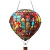 Generic Mongolfiera solare con fiamma tremolante, lampada a sospensione per decorazione esterna in giardino, fattoria, terrazza (A, B)