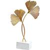 Banzimiao Ginkgo Biloba Statuette Decorative Casa, Ornamenti Moderni Colorati in Metallo Ornamenti per la Casa per centrotavola soggiorno arredamento ufficio a casa (oro)