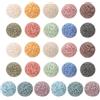 FOMIYES 26 Perle di Pietra Vulcanica Naturali da 14 Mm, Diffusore di Oli Essenziali Poroso per Aromaterapia, Pietre Profumate Colorate per Relax e Diffusione in Casa e Colore