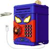 Thedttoy Ricaricabile Spider Salvadanaio, Elettronica Cassaforte Safe Money for Kids | Salvadanaio con Impronta Digitale Simulata e Password, Musica e LED, Regalo per Bambini e Bambine 3-12 Anni
