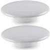 Neptuiby Coperchio del foro del lavandino Tappo dell'otturatore 'lavello in ceramica per lavabo da bagno e cucina con meccanismo Push-Pop, confezione 2.