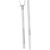 Zerodeko Asta Appendiabiti in Acciaio Inox 94cm, per Casa e Tende | Montaggio e Smontaggio Semplici, Uso Versatile, Finitura Argento, Stile Sobrio per Ambienti Domestici Stile Casuale