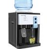 Tenddya dispenser acqua d'Acqua da Tavolo Caldo Freddo 550W 4.5-18.9L Ufficio | Serbatoio acciaio inox, erogazione rapida, 8-59°C, 1 kWh, vassoio estraibile, maniglie incassate - per camera, cucina, studio