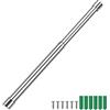 GEBAUM Appendiabiti da parete in acciaio inox, 31-51 cm | Estensibile Asta Telescopica, Colore Argento Portasciugamani, con Viti, Adatto per Camera da Letto e Bagno