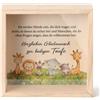 Namalu Salvadanaio con Cornice 16 x 16 cm Regali per Battesimo Cornice 3D Salvadanaio in Legno Cornice Risparmio Confezione Regalo per Compleanno Battesimo Comunione Cresima(Compagni Animali)