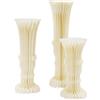 DDZcozy 3 vasi di cartone da matrimonio, colonna di fiori, pieghevole, per matrimoni, feste, giardino, decorazioni