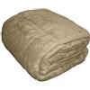 Fancy Home Morbida Trapunta Piumone Matrimoniale Vellutato Cinigliato FANCY HOME Trentino (Beige)