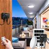 Aigostar Plafoniera LED Soffitto Solare Interno Esterno 35W Sensor / IP65 | 350lm; Batteria 3000mAh; Sensore luce e movimento; Area 6m²; Telecomando; Use: garage/patio/corridoio; For: casa