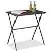 Relaxdays Tavolo Pieghevole da Giardino, Aspetto Legno, Tavolo Rettangolare Balcone, Plastica, 75x77,5x48,5 cm, Marrone