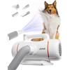 JirPet Pulseur per Cani con Doppio Motore, 5,0 HP e 78 m/s di velocità dell'Aria, Asciugacapelli Professionale per Cani, 3 Temperature e Flusso d'Aria Senza Step (Standard(Twin Triton I))