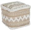 Home ESPRIT Poggiapiedi Bianco Marrone 59 x 59 x 59 cm - Marca EAN: 8424002154233