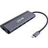 InLine Hub Multiporta USB-C 8-in-1 HDMI DP USB 3.2 PD 3.0 100W MST