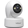 OBA SH064 Telecamera Sorveglianza WiFi 8MP 4K: Audio 2 Vie, Rilevamento Umano/Pianto, Zoom ditital 3x, PTZ 360 gradi Visione Notte, Dual Band, Hotspot AP, H.265