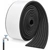 Ehanfus Nastro Isolante per Tubi Condizionatore, Autocollante 8cm x 5m(Nero)