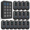 SanJie Pulsante antipanico wireless (15 pulsanti di chiamata impermeabili e 1 ricevitore)