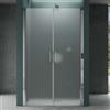 Mai & Mai Box Doccia a Nicchia 95x195cm, Porta Doppia Per Doccia a Nicchia Cabina Bagno in Vetro di Sicurezza Smerigliato 6mm con Meccanismo di Sollevamento e Abbassamento Teramo24VS