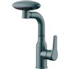 XDSMB Rubinetto Bagno Lavabo Estraibile 360° Ruota 4 Modalità Miscelatore Monocomando Bagno,verde Scuro
