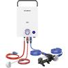 CAMPLUX First 10 Lt Scaldabagno a Gas con Pompa dell'acqua, GPL, 50mbar, per Doccia Esterna, Campeggio, F10 Pro-DE