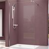 doporro Walk in Box Doccia 100x200 cm Parete Doccia Fissa in Cristallo Temperato Trasparente 8 mm Anticalcare, Barra Stabilizzatrice Regolabile in Acciaio Inox, Profilo Cromo - Bremen01K