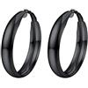 PROSTEEL Orecchini Cerchio Donna Spessi 40/60mm con Confezione Regalo