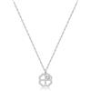 S'Agapõ Collana Girocollo Donna, Collana Donna in Acciaio e Cristalli con Simbolo Quadrifoglio | Collezione Lucky Light - SKT39