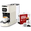 ELETTROFIX Macchina da Caffè + 90 Cialde E.S.E. Compatta per Espresso Cremoso - Beige | Serbatoio 1,2 L, Spegnimento Automatico, Espulsione Cialda, Vassoio Regolabile, Design Compatto