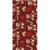 Pierre Tappeti Passatoia natalizia TEDDY BEAR anti-macchia anti-scivolo lavabile in lavatrice cm.52x250 tappeto cucina bagno ingresso multiuso, disegno orsetti zuccherini natale